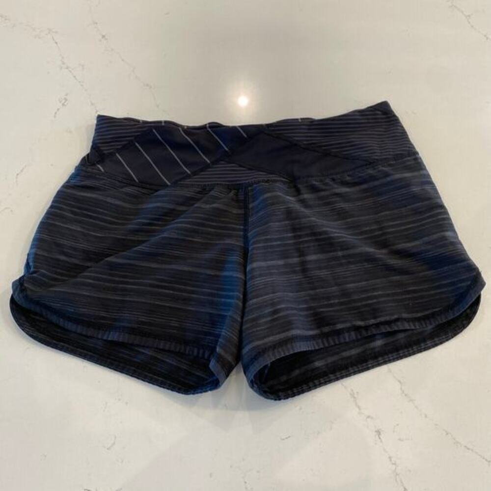 Lululemon Run Speed Short Black and Gray Size 6